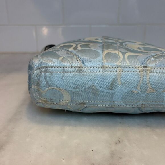 Coach Bag Purse Handbag Crossbody Y2K Optic Signature Canvas / Leather Duffel - Picture 10 of 16